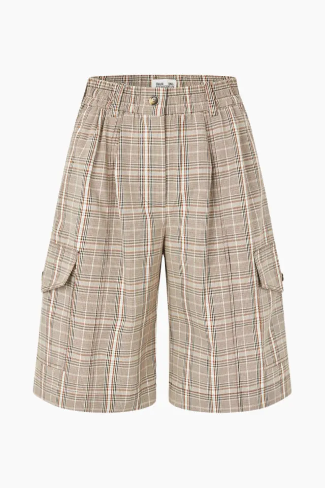 Baum und Pferdgarten Neeto Shorts – Brown Mini Check — produktfoto