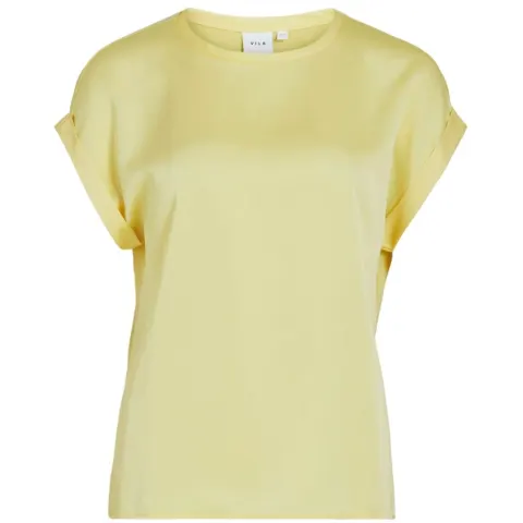 VILA top Viellette – pale banana — produktfoto