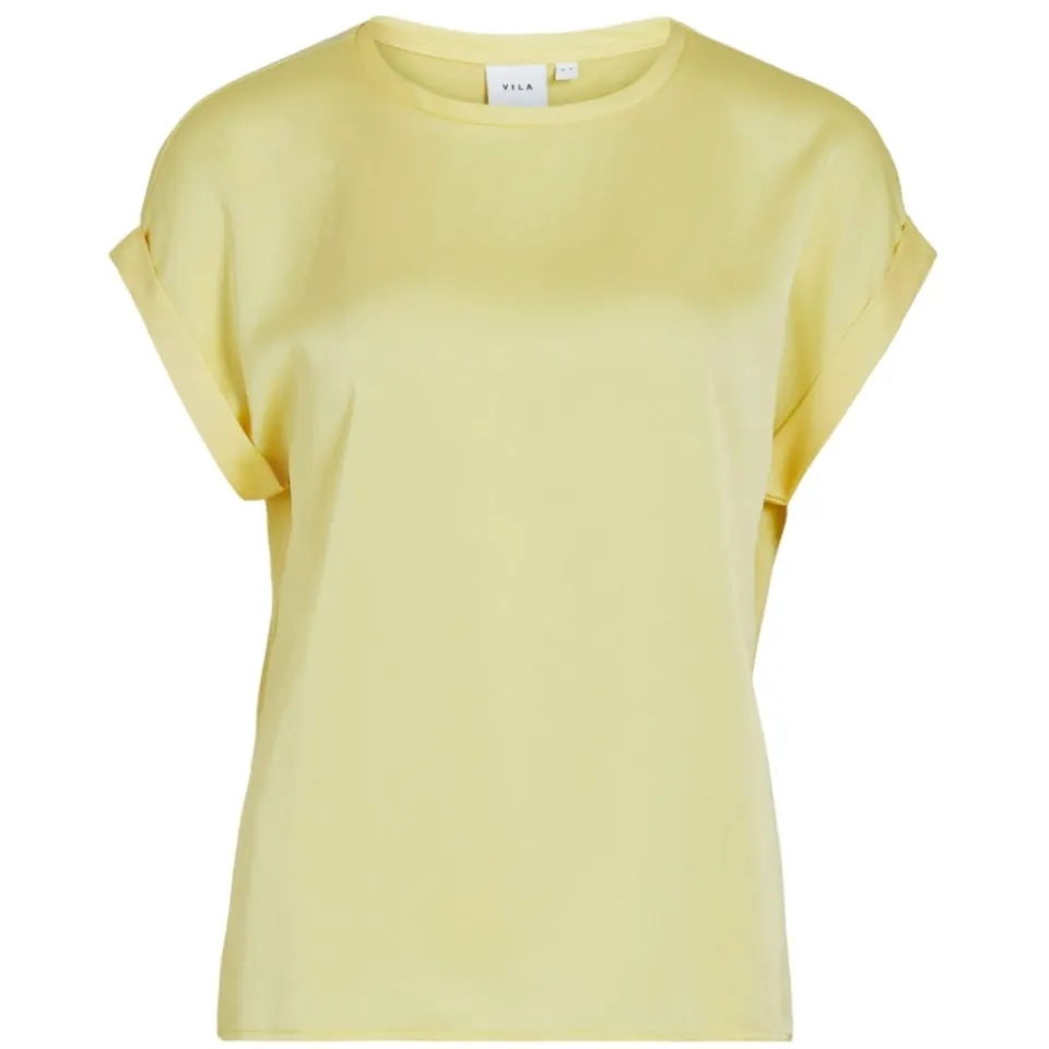 VILA top Viellette – pale banana — produktfoto