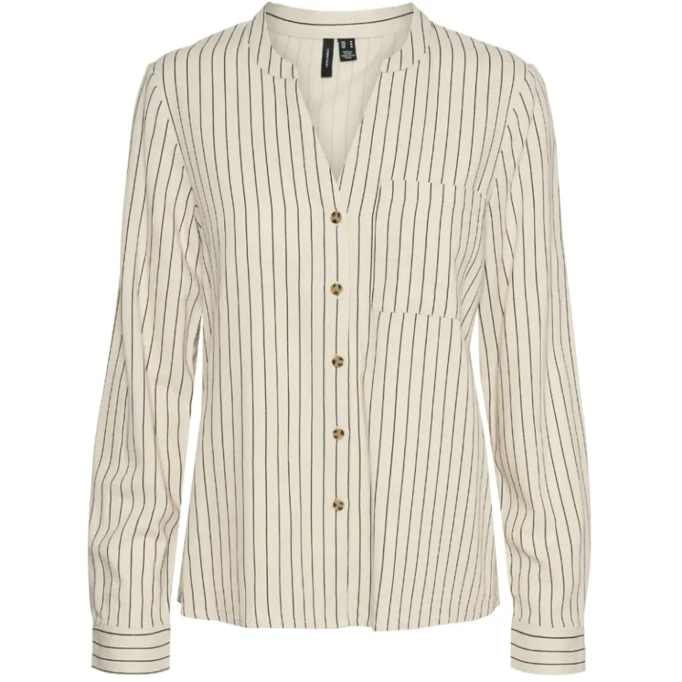 Vero Moda skjorte Vmmymilo med brystlomme – Silver Lining Anja — produktfoto