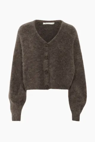 Gestuz GZdebbie V Cardigan – Chestnut Melange — produktfoto