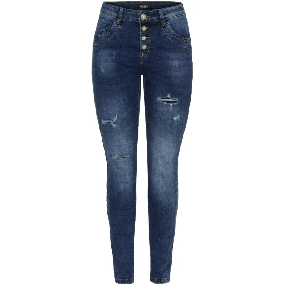 Marta du Château jeans MdcAmalia Mdc175-26166 – Dark Blue Denim — produktfoto