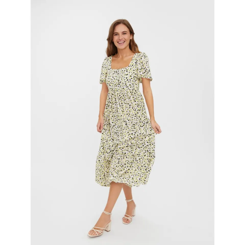 Vero Moda kjole Vmolea – Lemon Meringue Olea — produktfoto