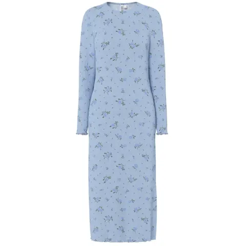 Pieces kjole Pcflora med slingback-design – Cashmere Blue BLUE FLOWERS — produktfoto