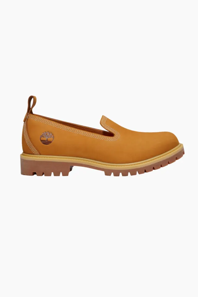 Timberland Slip On Shoe – Wheat Nubuck W med Orange — produktfoto