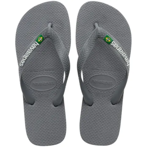 HAVAIANAS Slippers Unisex Brazil Logo 4110850 – Steel Grey — produktfoto