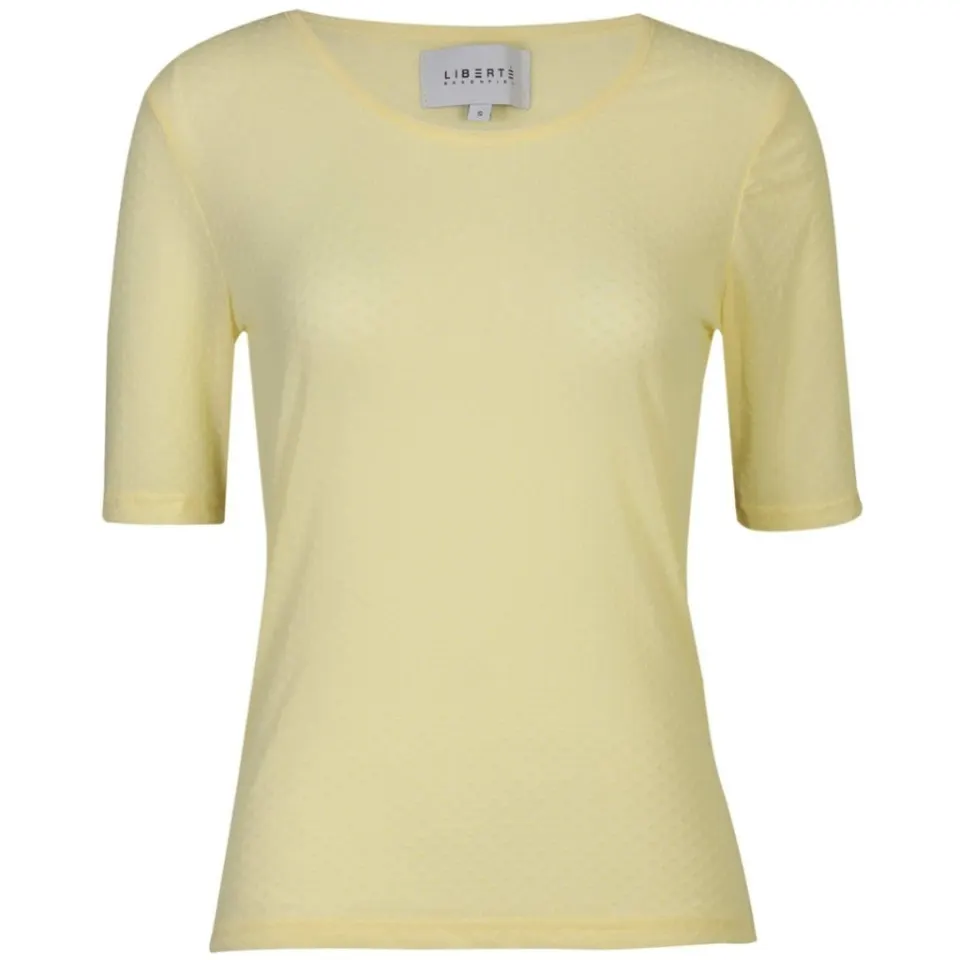 Liberté t-shirt Mesh DOT – gul — produktfoto