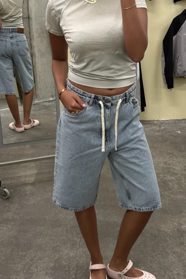 H2O Fagerholt Monday Shorts – Light Blue Denim — produktfoto