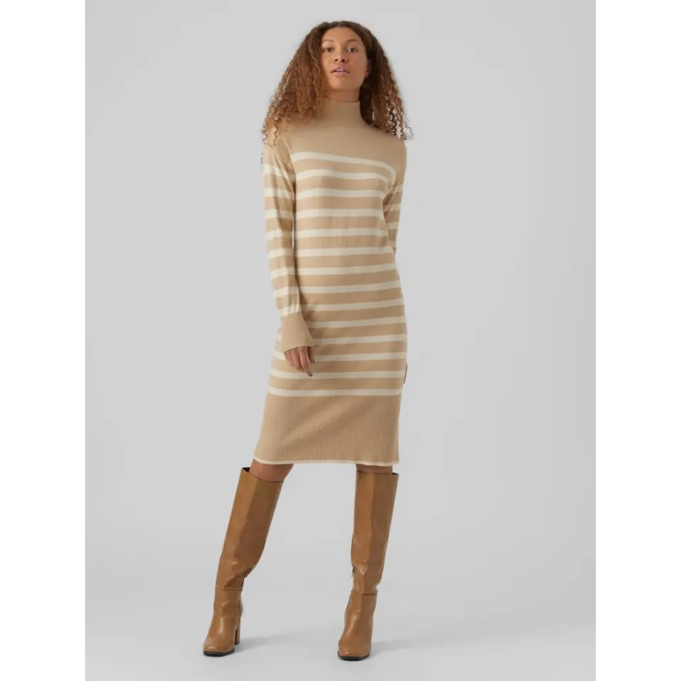 Vero Moda kjole Vmhappiness – Irish Cream W. BIRCH — produktfoto