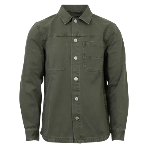 Marcus MAnigel col. ls overshirt – Tea Leaf — produktfoto