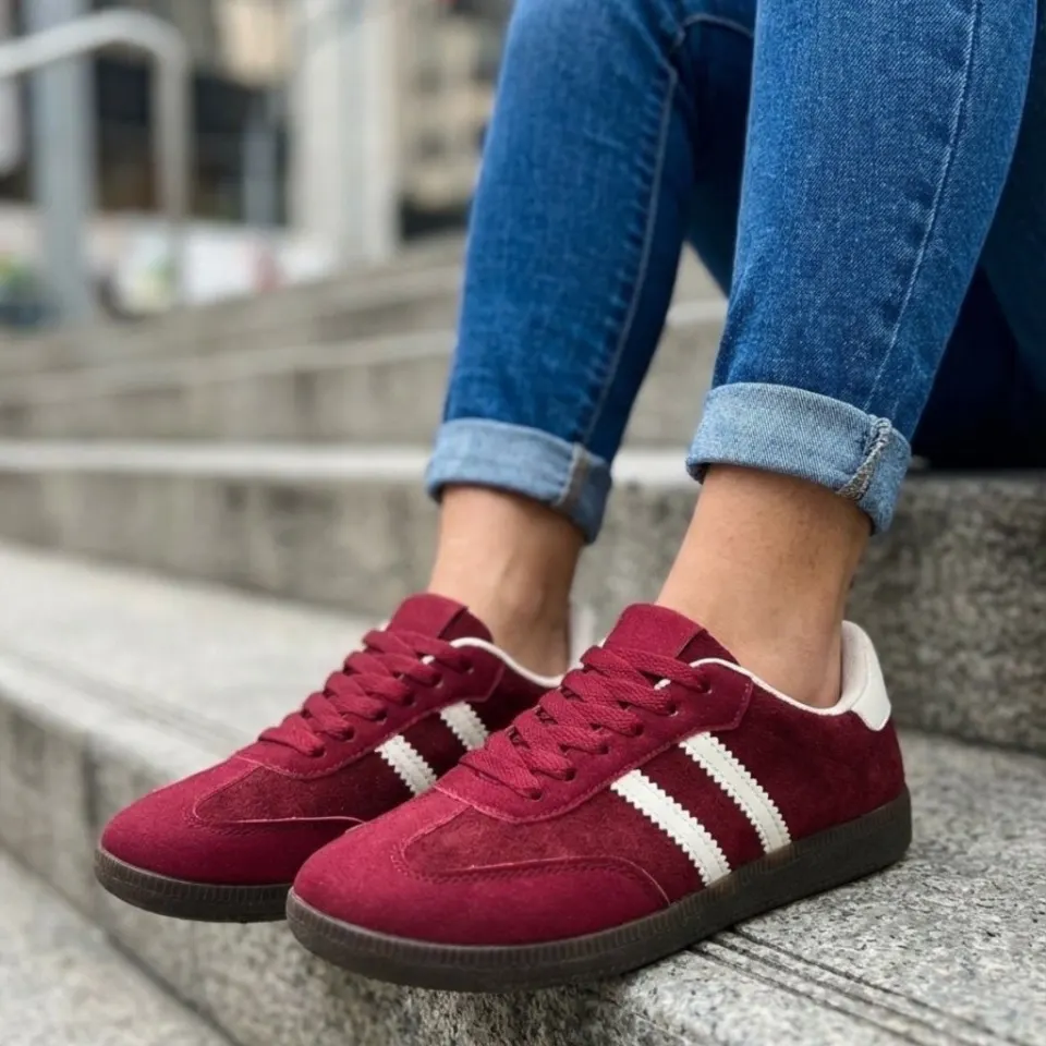 Briar sneakers A-108 – bordeaux — produktfoto