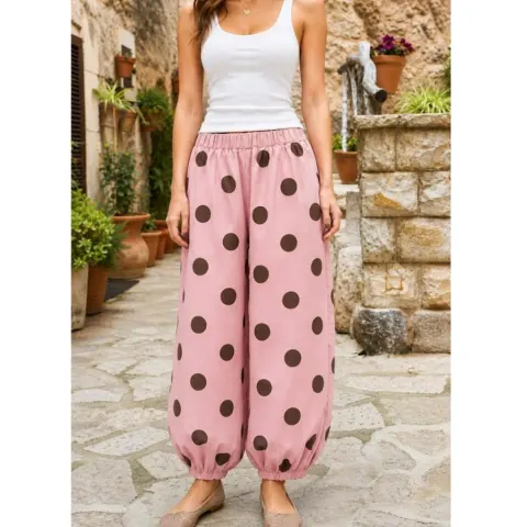 Black Colour bukser Bcally – Rose dot — produktfoto