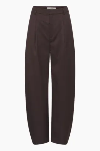 Gestuz GZcallia MW Barrel Pants – Deep Plum — produktfoto