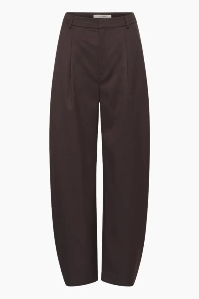 Gestuz GZcallia MW Barrel Pants – Deep Plum — produktfoto