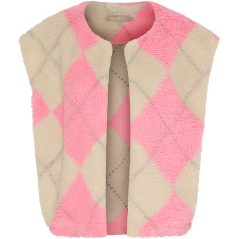 Marta du Château vest MdcPam 26801 – Beige/Rose — produktfoto