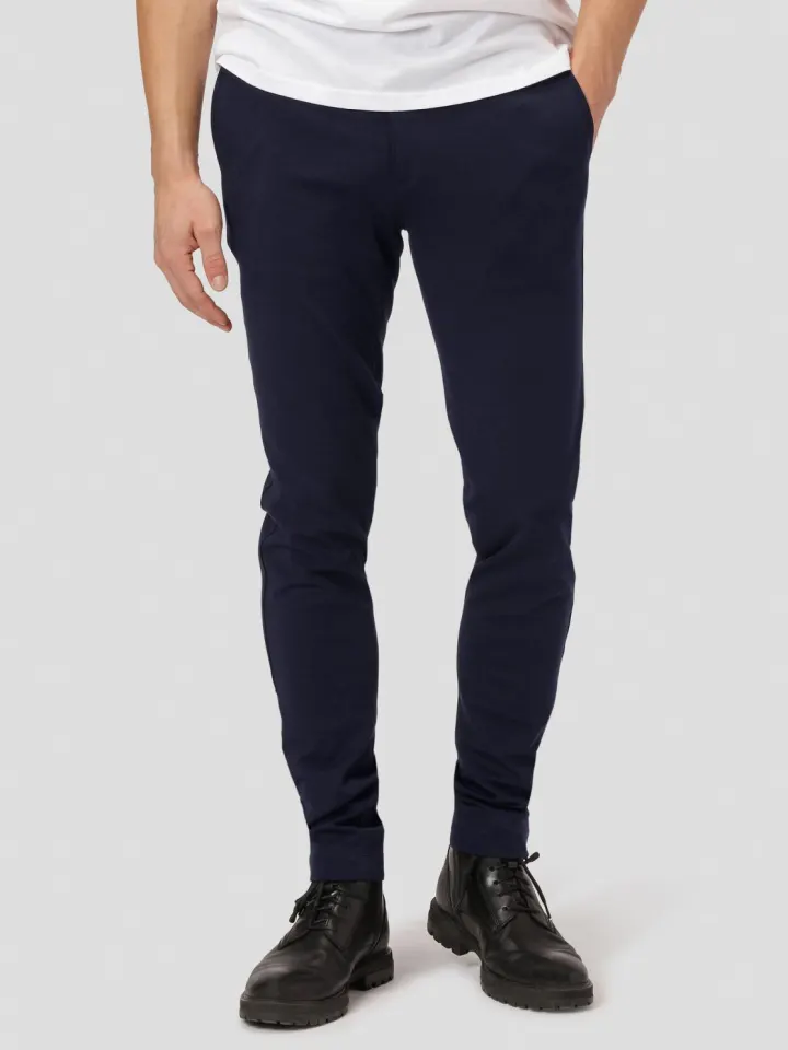 Gnious Amato Solid here Slim bukser – Ultra Dark Navy — produktfoto