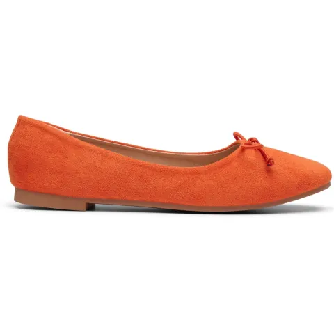Florence ballerina sko DS-1A18 – orange — produktfoto