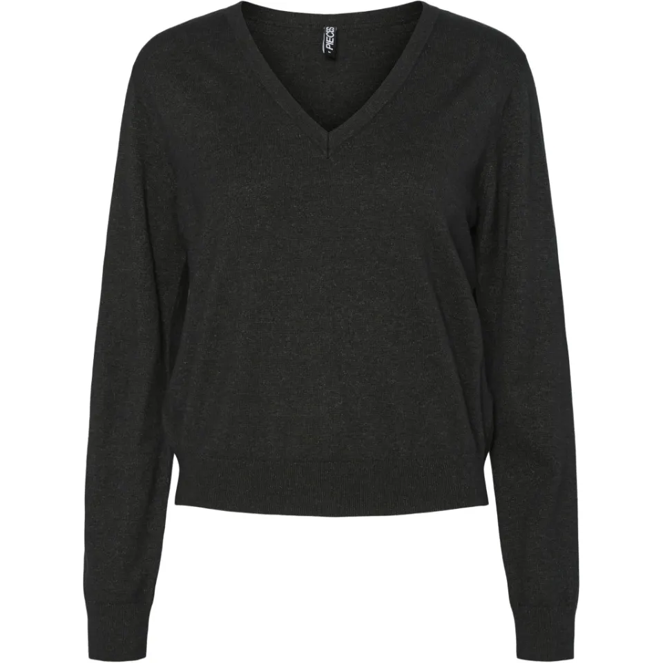 Pieces bluse Pcnatalie – Dark grey melange — produktfoto