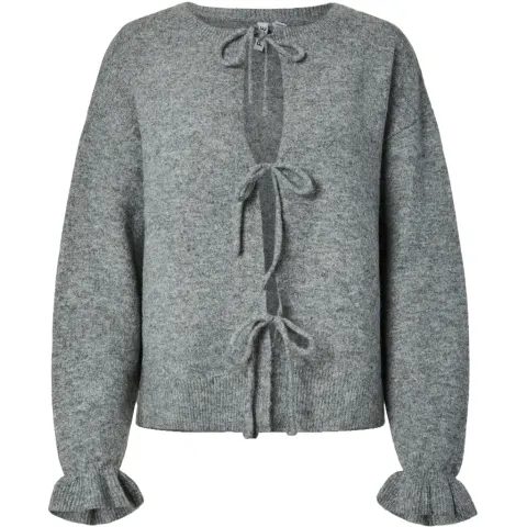 Pieces cardigan Pcsally – Medium grey melange — produktfoto