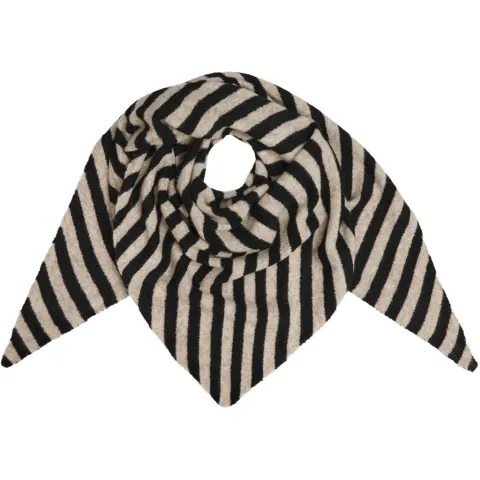 Marta du Château tørklæde MdcKitte BA-4082 – Black/Beige — produktfoto