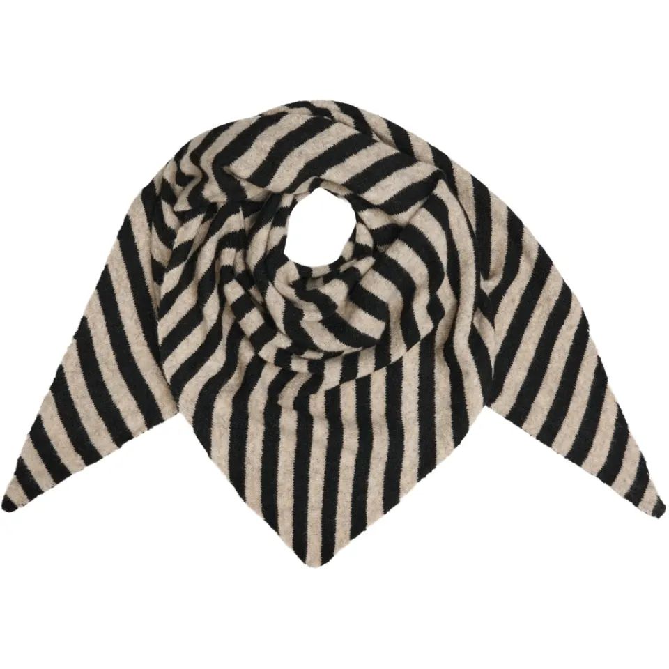 Marta du Château tørklæde MdcKitte BA-4082 – Black/Beige — produktfoto