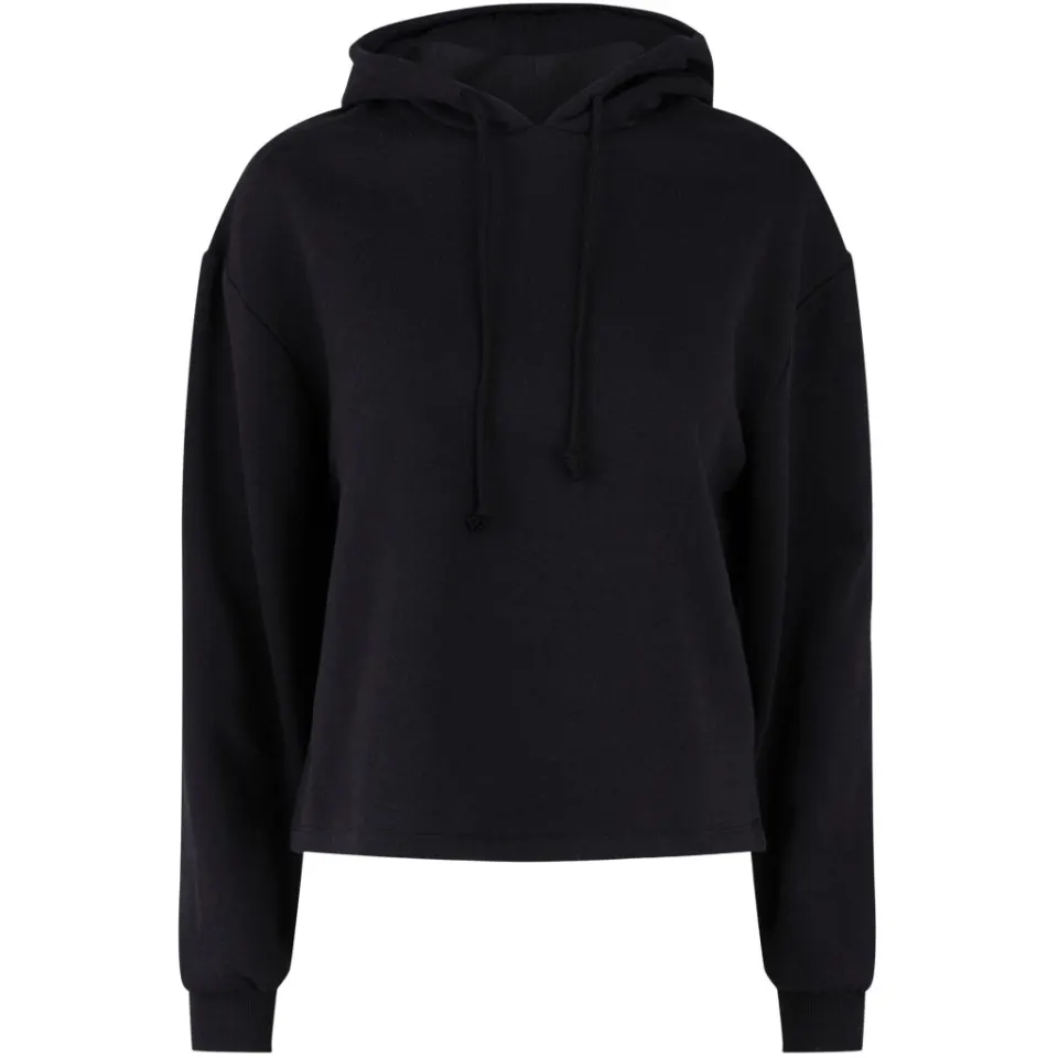 Pieces sweatshirt Pcchilli med hætte – sort — produktfoto