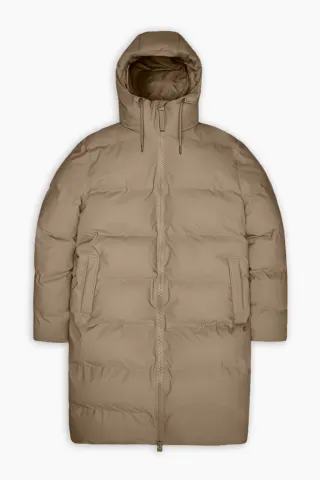 Rains Alta Longer Puffer Jacket W3T4 – beige — produktfoto