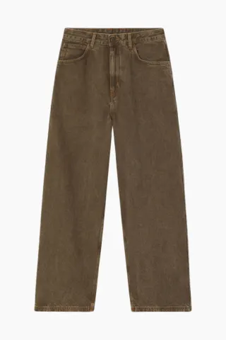 American Vintage Women’s Loose-fit Jeans Oshow – Stone Brown — produktfoto