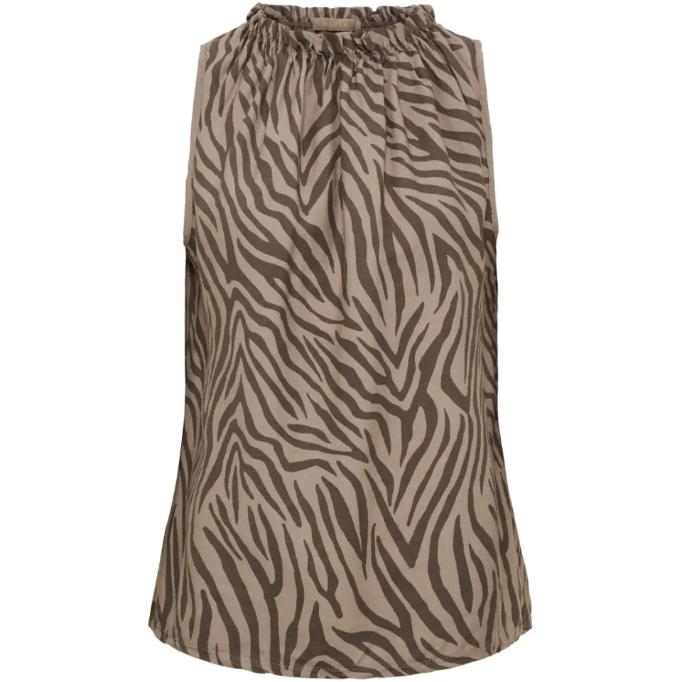 Marta du Château top MdcLucina 2319 Zebra – Fango — produktfoto