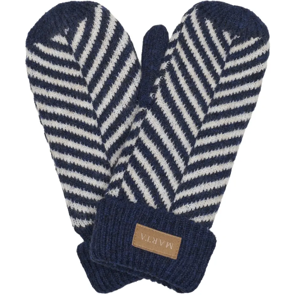 Marta du Château handsker MdcAyana T1208 – Blue/Beige — produktfoto