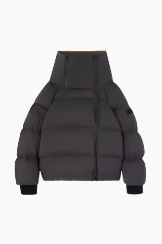 GANNI Future Nylon Quilt Puffer – Phantom — produktfoto
