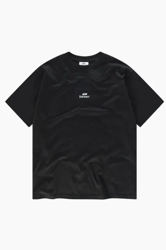 bareen Box Fit T-Shirt Logo – sort — produktfoto