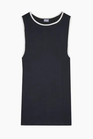 Nørgaard på Strøget NPS Tank Top Kontrast – Black/Ecru — produktfoto