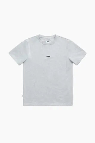 ALIS Jeron Essential T-shirt w/Logo – Grey Melange — produktfoto