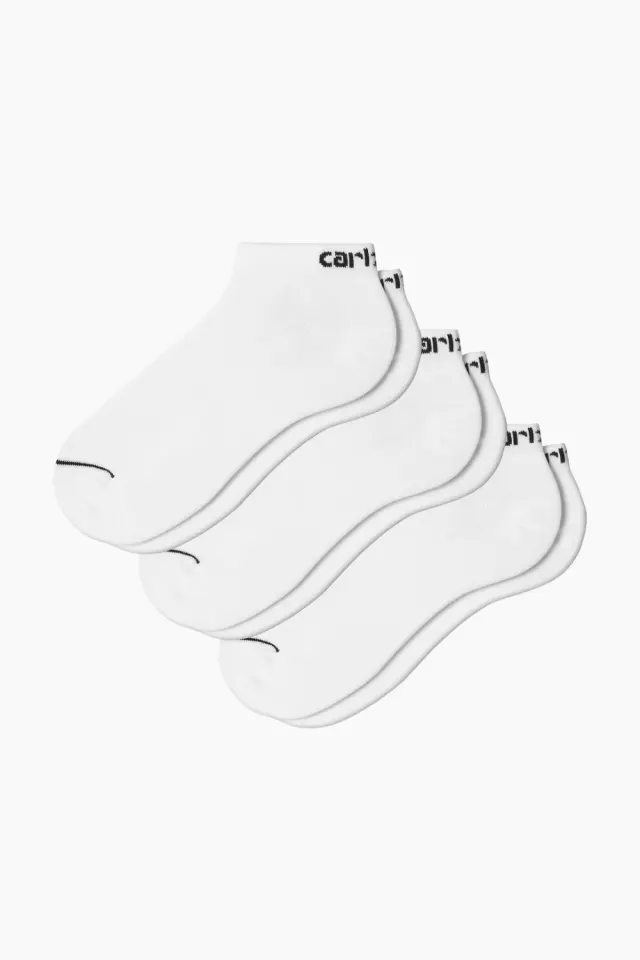 Carhartt Script Sneakers Socks - White/Black – Carhartt WIP — produktfoto