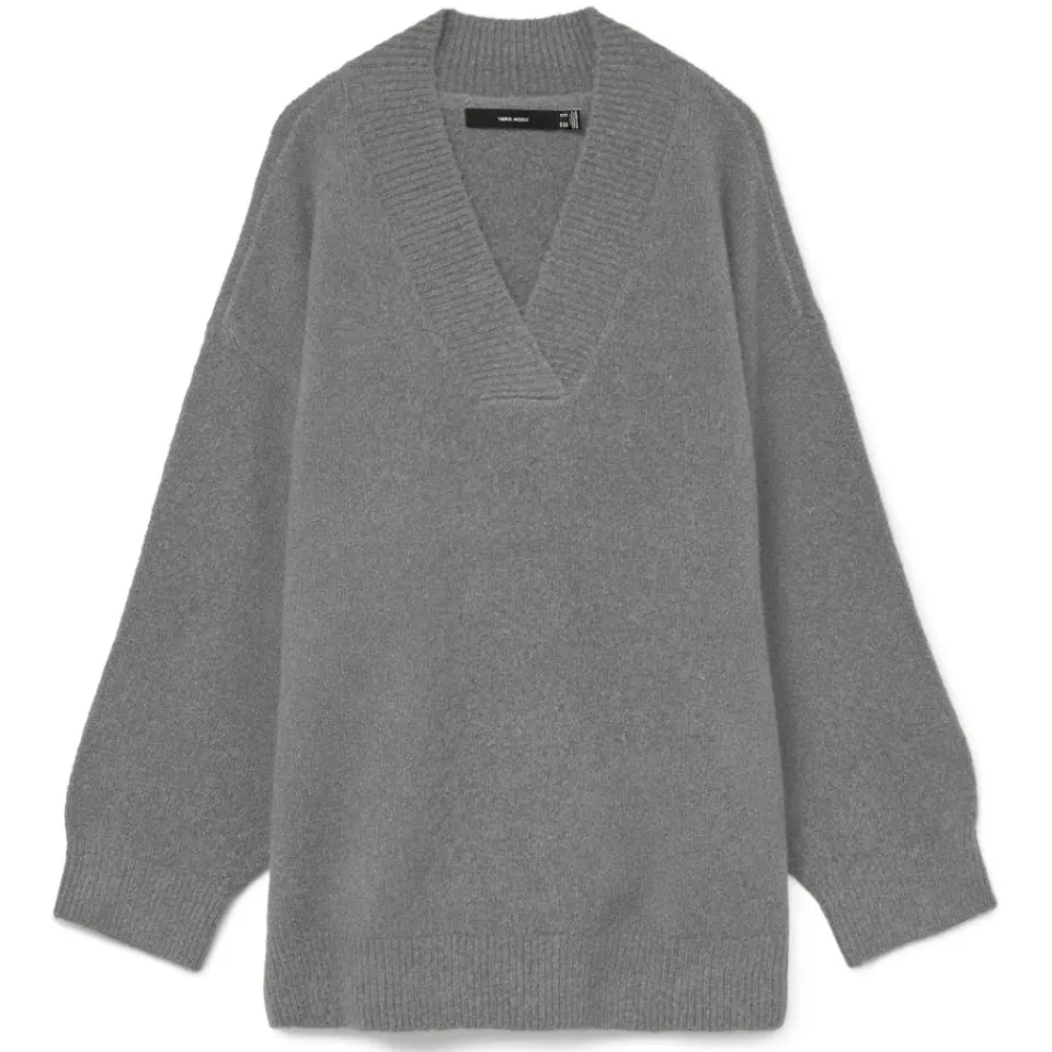 Vero Moda strik trøje Vmbang – Medium grey melange — produktfoto