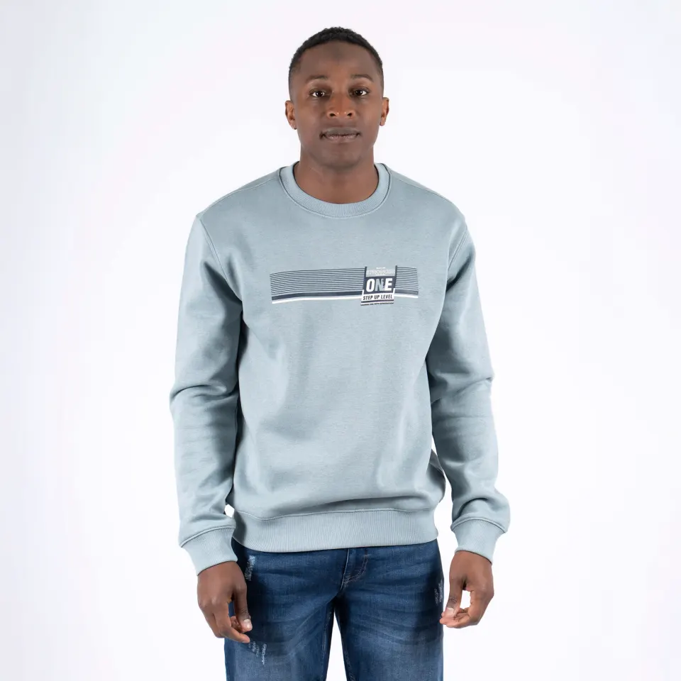 Marcus MAcolin 14 O print sweat – Slate — produktfoto