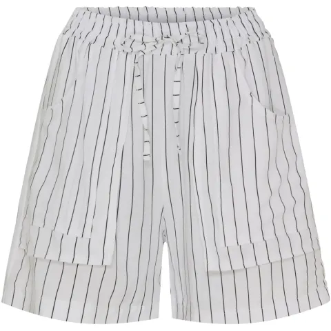 Marta du Château shorts MdcZita – White/Black Stripe — produktfoto