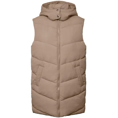 Pieces vest Pcjamilla – Silver Mink — produktfoto