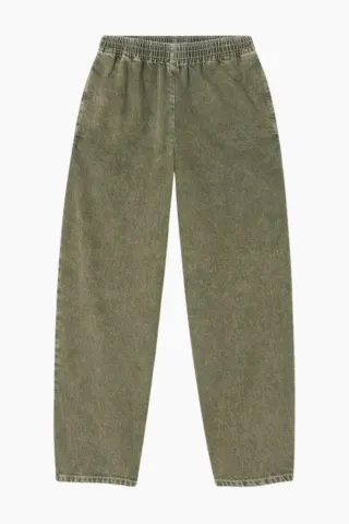 American Vintage Uzatown Trousers – Olive — produktfoto