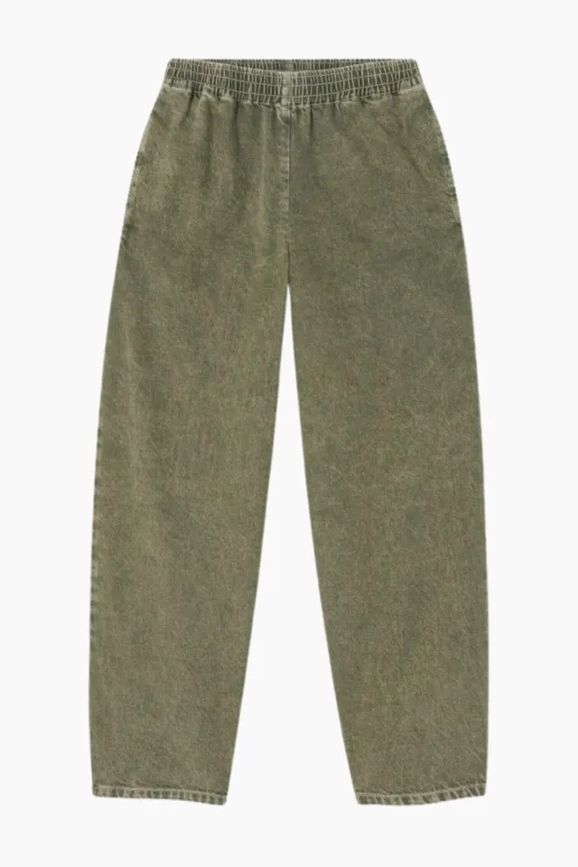 American Vintage Uzatown Trousers – Olive — produktfoto
