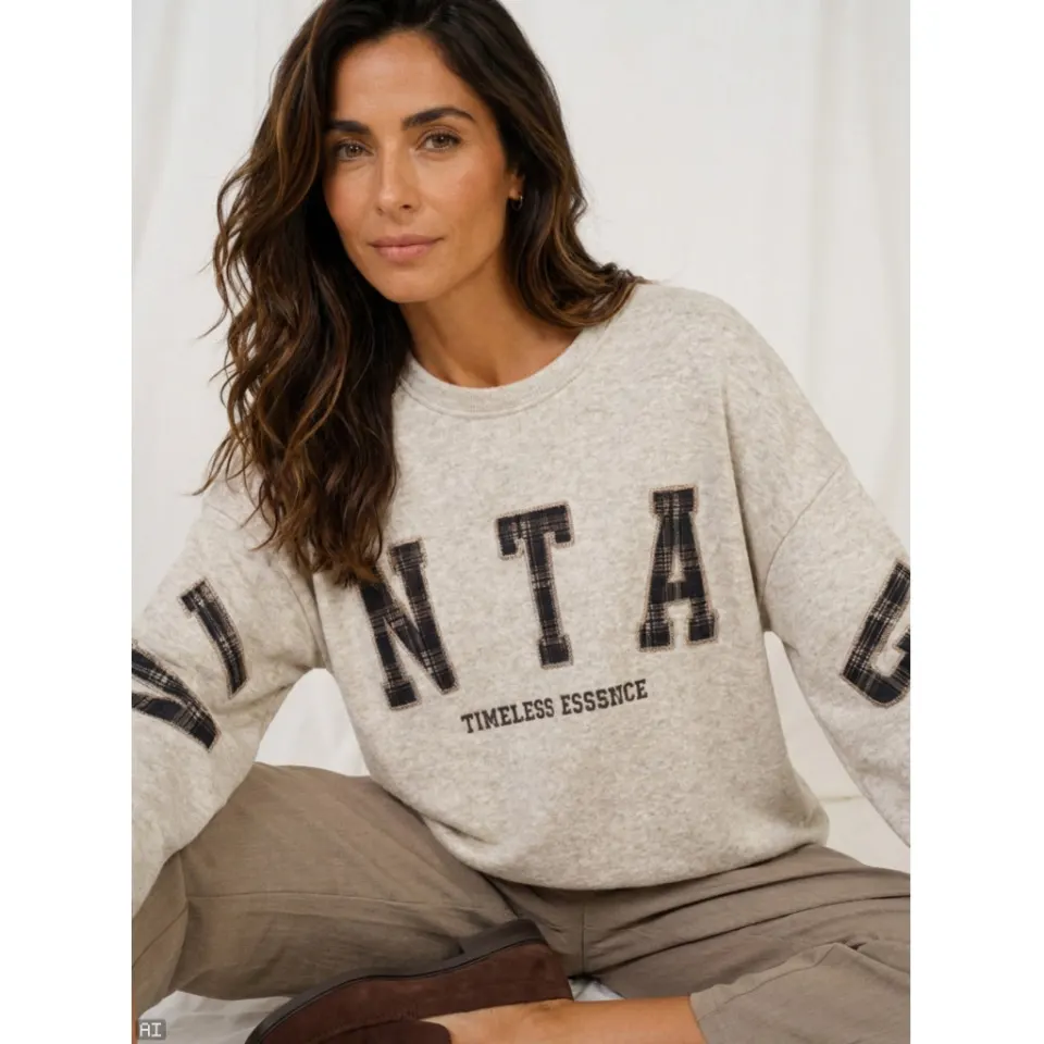 Marta du Château Sweatshirt MdcStardust 2784B – camel — produktfoto