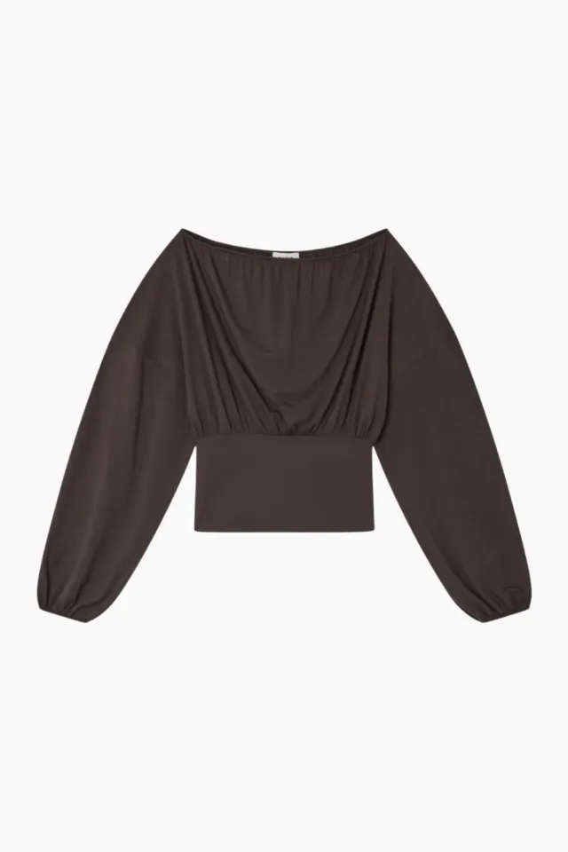 Silfen Studio Beate Top – brun — produktfoto