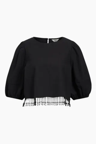 .Object Objfreja 2/4 Cropped Top 136 - Black – Object — produktfoto