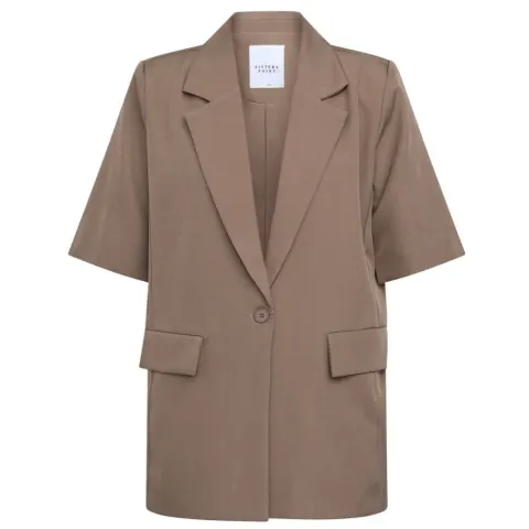 Sisters Point blazer Viksa med lukning med én knap – D. Sand Mel — produktfoto