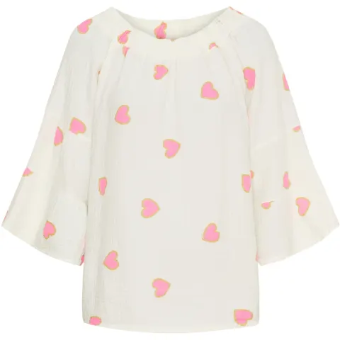 Marta du Château bluse MdcPutte 7316 – Yellow Heart — produktfoto