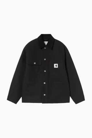 Carhartt W' OG Michigan Coat - Black/Black Rigid – Carhartt WIP — produktfoto