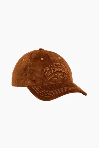 GANNI Corduroy Ganni Cap – Tortoise Shell — produktfoto