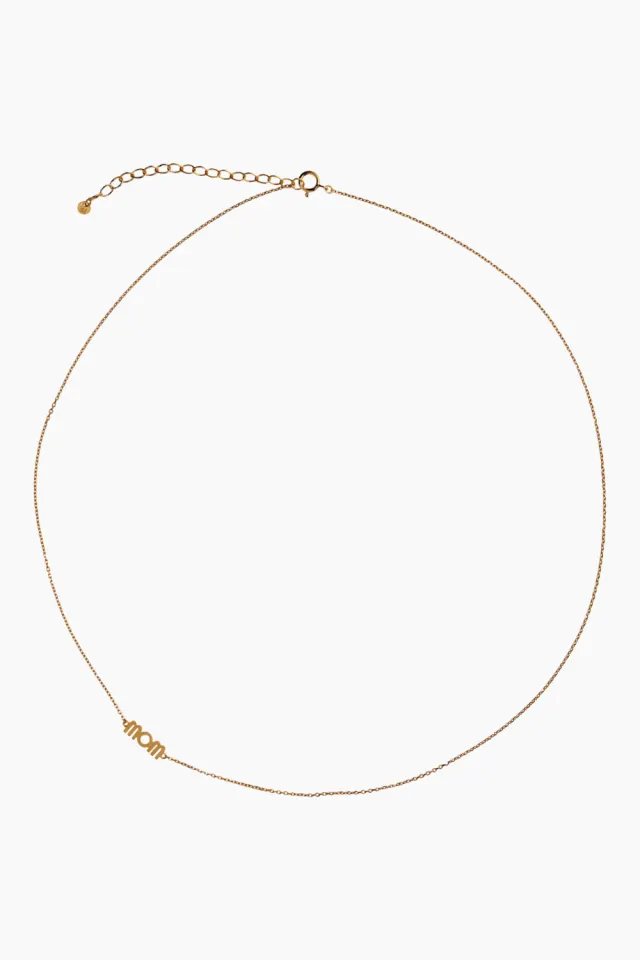 STINE A Wow Mom Necklace – guld — produktfoto