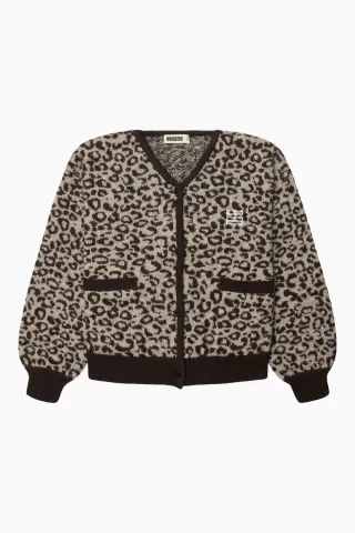 Woodbird WBFen Leo Cardigan – Sand/Fudge — produktfoto